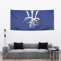 Caribbean Cricket Barbados Custom Tapestry Trident Champion’s Wave - Wonder Print Shop