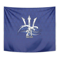 Caribbean Cricket Barbados Custom Tapestry Trident Champion’s Wave - Wonder Print Shop