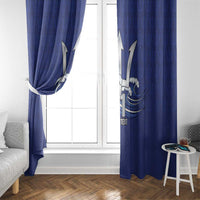 Caribbean Cricket Barbados Custom Window Curtain Trident Champion’s Wave - Wonder Print Shop