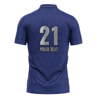 Caribbean Cricket Barbados Custom Zipper Polo Shirt Trident Champion’s Wave - Wonder Print Shop