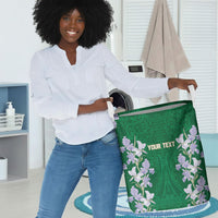 Custom Algeria Iris Floral Green Laundry Basket Africa Women’s Football Champion Series 2026
