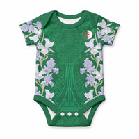 Custom Algeria Iris Floral Green Baby Onesie Africa Women’s Football Champion Series 2026