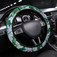 Algeria Iris Floral Green Steering Wheel Cover Africa Women’s Football Champion Series 2026