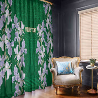Custom Algeria Iris Floral Green Window Curtain Africa Women’s Football Champion Series 2026