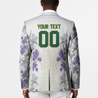 Custom Algeria Iris Floral White Blazer Africa Women’s Football Champion Series 2026