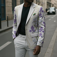 Custom Algeria Iris Floral White Blazer Africa Women’s Football Champion Series 2026