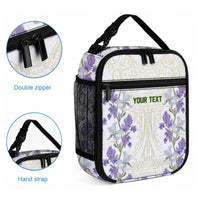 Custom Algeria Iris Floral White Lunch Bag Africa Women’s Football Champion Series 2026