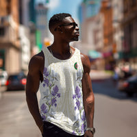 Custom Algeria Iris Floral White Men Tank Top Africa Women’s Football Champion Series 2026