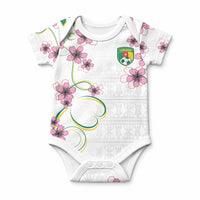 Custom Cameroon Red Stinkwood Floral Baby Onesie Africa Women’s Football Champion Series 2026