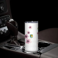 Custom Cameroon Red Stinkwood Floral Skinny Tumbler Africa Women’s Football Champion Series 2026