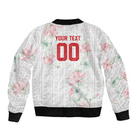 Custom Malawi Lotus Floral Bomber Jacket Africa Women’s Football Champion Series 2026