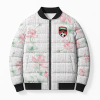 Custom Malawi Lotus Floral Bomber Puffer Jacket Africa Women’s Football Champion Series 2026
