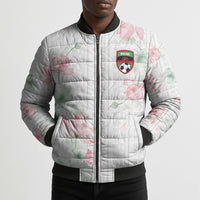 Custom Malawi Lotus Floral Bomber Puffer Jacket Africa Women’s Football Champion Series 2026