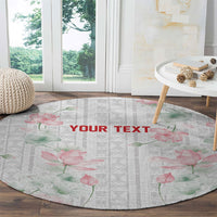 Custom Malawi Lotus Floral Round Carpet Africa Women’s Football Champion Series 2026
