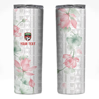 Custom Malawi Lotus Floral Skinny Tumbler Africa Women’s Football Champion Series 2026