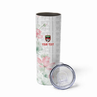 Custom Malawi Lotus Floral Skinny Tumbler Africa Women’s Football Champion Series 2026