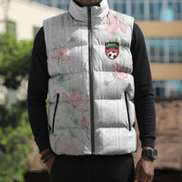 Custom Malawi Lotus Floral Sleeveless Puffer Jacket Africa Women’s Football Champion Series 2026