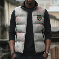 Custom Malawi Lotus Floral Sleeveless Puffer Jacket Africa Women’s Football Champion Series 2026