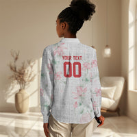 Custom Malawi Lotus Floral Women Casual Shirt Africa Women’s Football Champion Series 2026