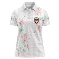 Custom Malawi Lotus Floral Women Polo Shirt Africa Women’s Football Champion Series 2026