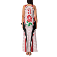 Custom England Rugby Family Matching Tank Maxi Dress and Hawaiian Shirt Come On Red Rose Word Cup 2023 - Wonder Print Shop