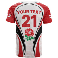 Custom England Rugby T Shirt Come On Red Rose Word Cup 2023 - Wonder Print Shop