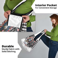 USA Darts Grocery Bag American Bald Eagle with Grunge Style