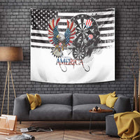 USA Darts Tapestry American Bald Eagle with Grunge Style - Wonder Print Shop