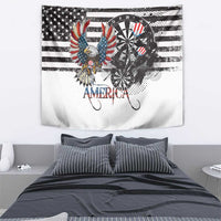 USA Darts Tapestry American Bald Eagle with Grunge Style - Wonder Print Shop