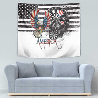 USA Darts Tapestry American Bald Eagle with Grunge Style - Wonder Print Shop