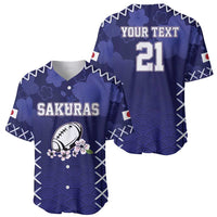Custom Japan Rugby Pacific Baseball Jersey Sakuras Rising Sun with Polynesian Pattern LT9 - Wonder Print Shop