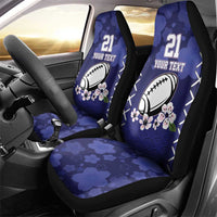 Custom Japan Rugby Pacific Car Seat Cover Sakuras Rising Sun with Polynesian Pattern LT9 - Wonder Print Shop