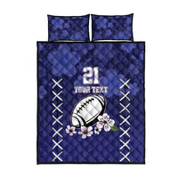 Custom Japan Rugby Pacific Quilt Bed Set Sakuras Rising Sun with Polynesian Pattern - Wonder Print Shop