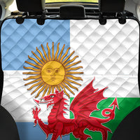 Wales Argentina Rugby Back Car Seat Cover The Welsh Dragon and Sol De Mayo World Cup 2023 LT9 - Wonder Print Shop