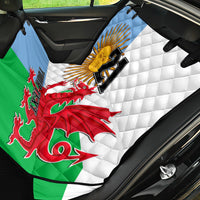 Custom Wales Argentina Rugby Back Car Seat Cover The Welsh Dragon and Sol De Mayo World Cup 2023 LT9 - Wonder Print Shop