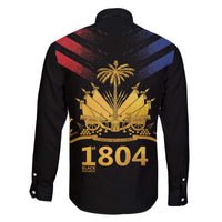Haiti Independence Day Family Matching Off The Shoulder Long Sleeve Dress and Hawaiian Shirt The First Black Republic Since 1804 - Wonder Print Shop