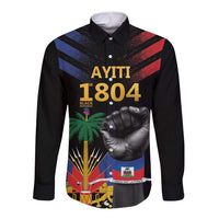 Haiti Independence Day Long Sleeve Button Shirt The First Black Republic Since 1804 - Wonder Print Shop