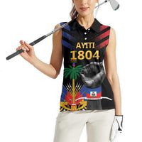 Haiti Independence Day Women Sleeveless Polo Shirt The First Black Republic Since 1804 - Wonder Print Shop