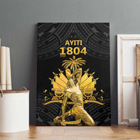 Haitian Negre Marron 1804 Canvas Wall Art Black Polynesian Pattern LT9 - Wonder Print Shop