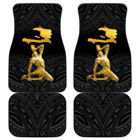 Haitian Negre Marron 1804 Car Mats Black Polynesian Pattern LT9 - Wonder Print Shop
