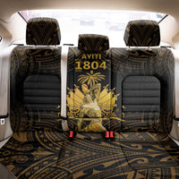 Haitian Negre Marron 1804 Back Car Seat Cover Gold Polynesian Pattern LT9 - Wonder Print Shop