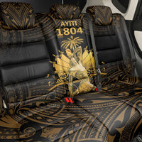 Haitian Negre Marron 1804 Back Car Seat Cover Gold Polynesian Pattern LT9 - Wonder Print Shop