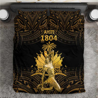 Haitian Negre Marron 1804 Bedding Set Gold Polynesian Pattern LT9 - Wonder Print Shop