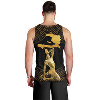 Haitian Negre Marron 1804 Men Tank Top Gold Polynesian Pattern - Wonder Print Shop