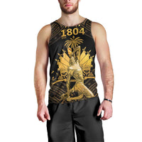 Haitian Negre Marron 1804 Men Tank Top Gold Polynesian Pattern - Wonder Print Shop