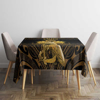 Haitian Negre Marron 1804 Tablecloth Gold Polynesian Pattern - Wonder Print Shop