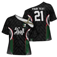 Custom Football Algeria Palestine Cross Shoulder Shirt Special Edition 2023-2024 - Wonder Print Shop