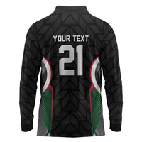 Custom Football Algeria Palestine Long Sleeve Polo Shirt Special Edition 2023-2024 - Wonder Print Shop