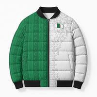 World Football 2026 Algeria Custom Bomber Puffer Jacket Algeria Culture Heritage - Wonder Print Shop