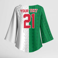 World Football 2026 Algeria Custom Kimono Sleeve Blouse Algeria Culture Heritage - Wonder Print Shop